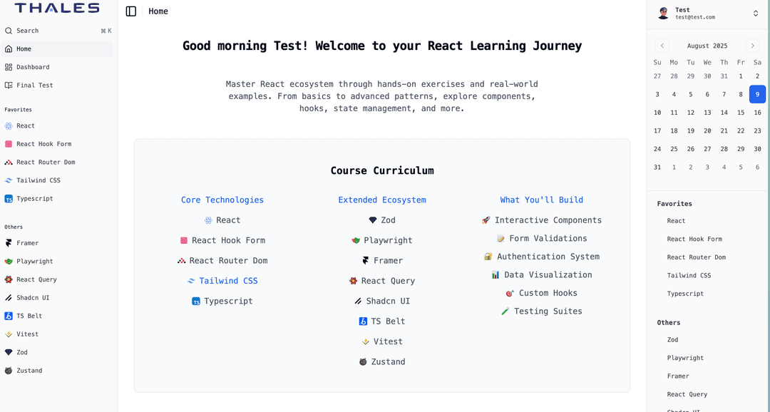 Thales Learning Platform